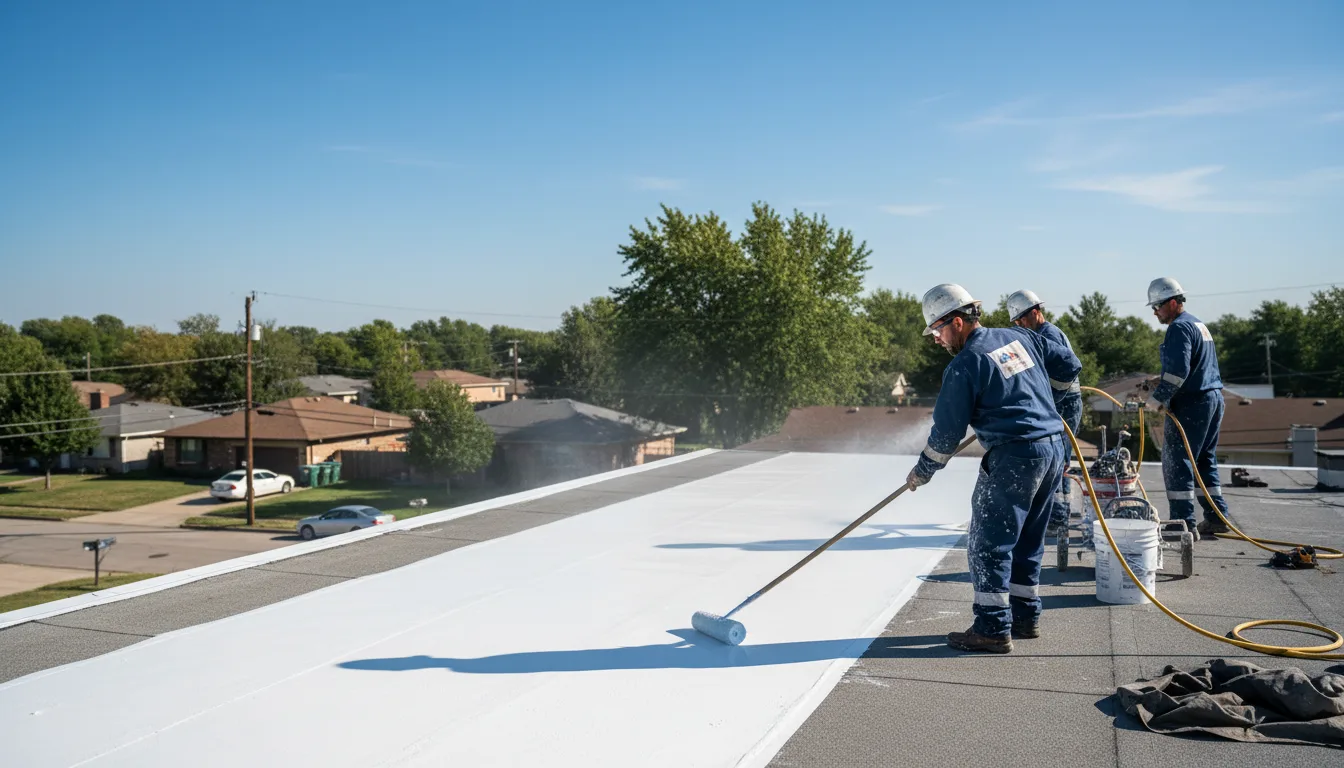 Commercial roof coating in Edwards, CA near me